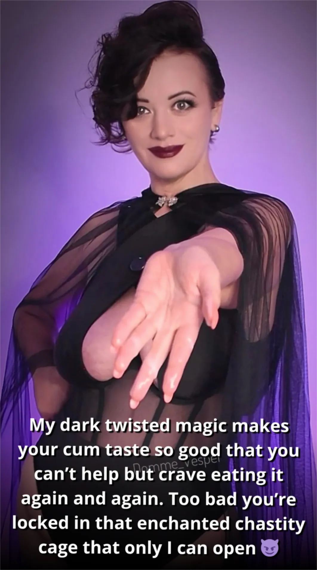 Tasty cum spell is a treat for obedient slaves of the Evil Witch (no imagefap)