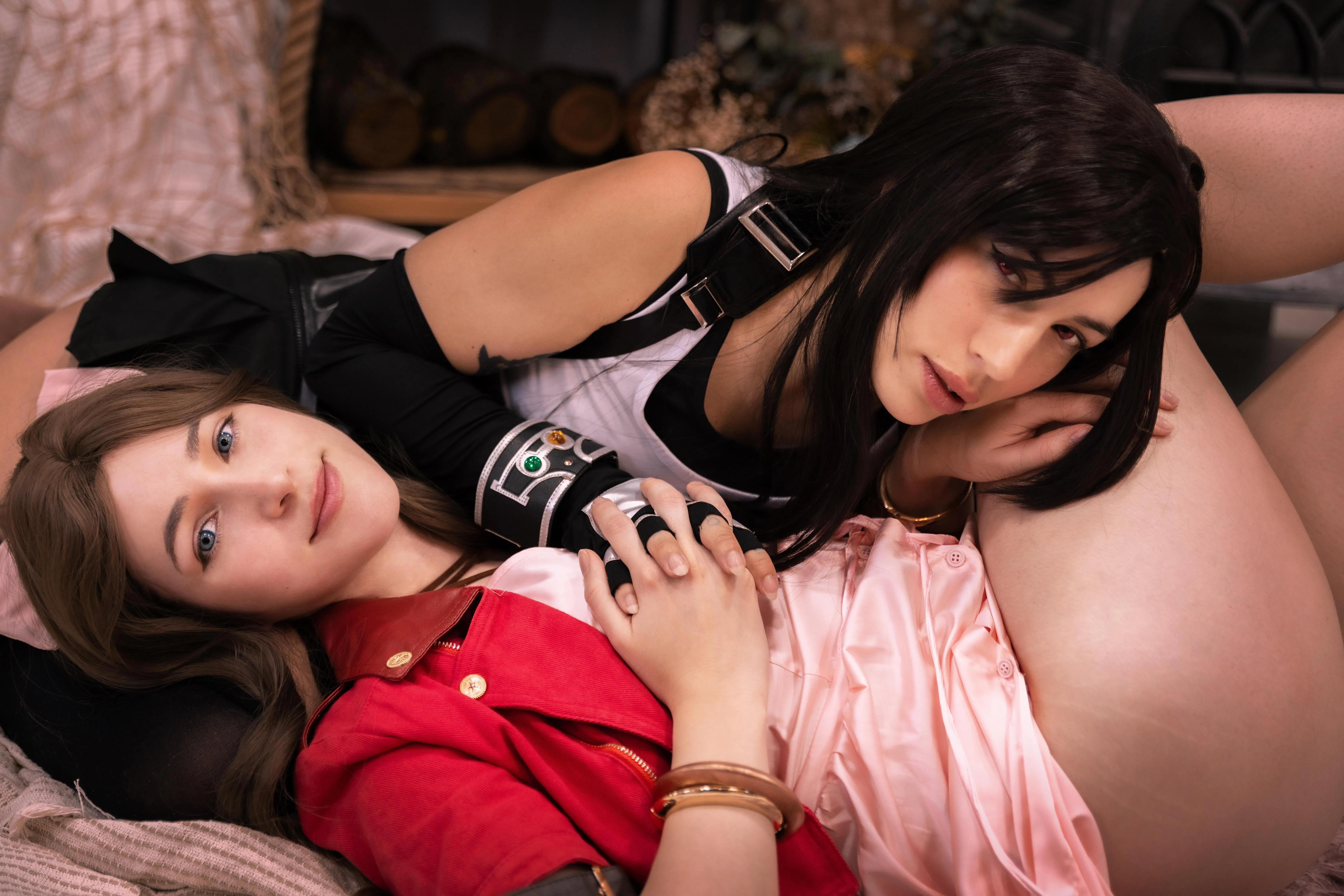 Tifa and Aerith by LivayDPunk and Milashiroki