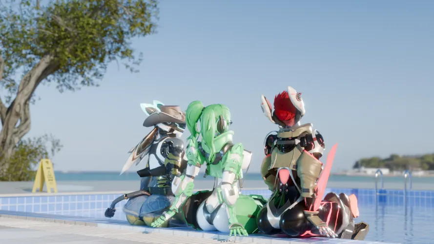 Triple THICCness Pool Time (OC)