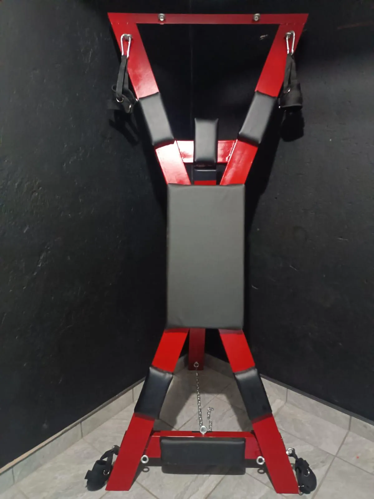 DIY St Andrews Cross that i built for our dungeon :)