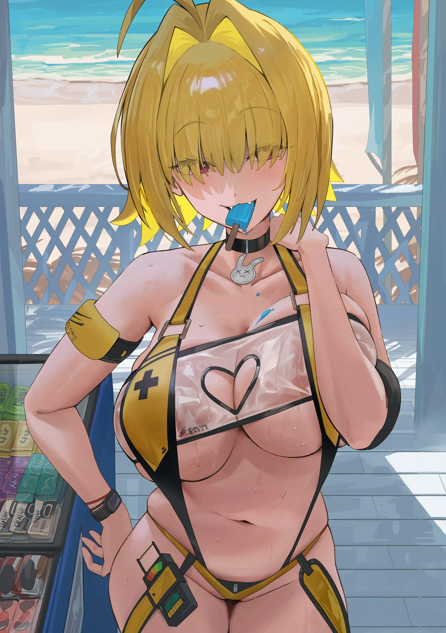 Elegg eating a popsicle (HOOD)