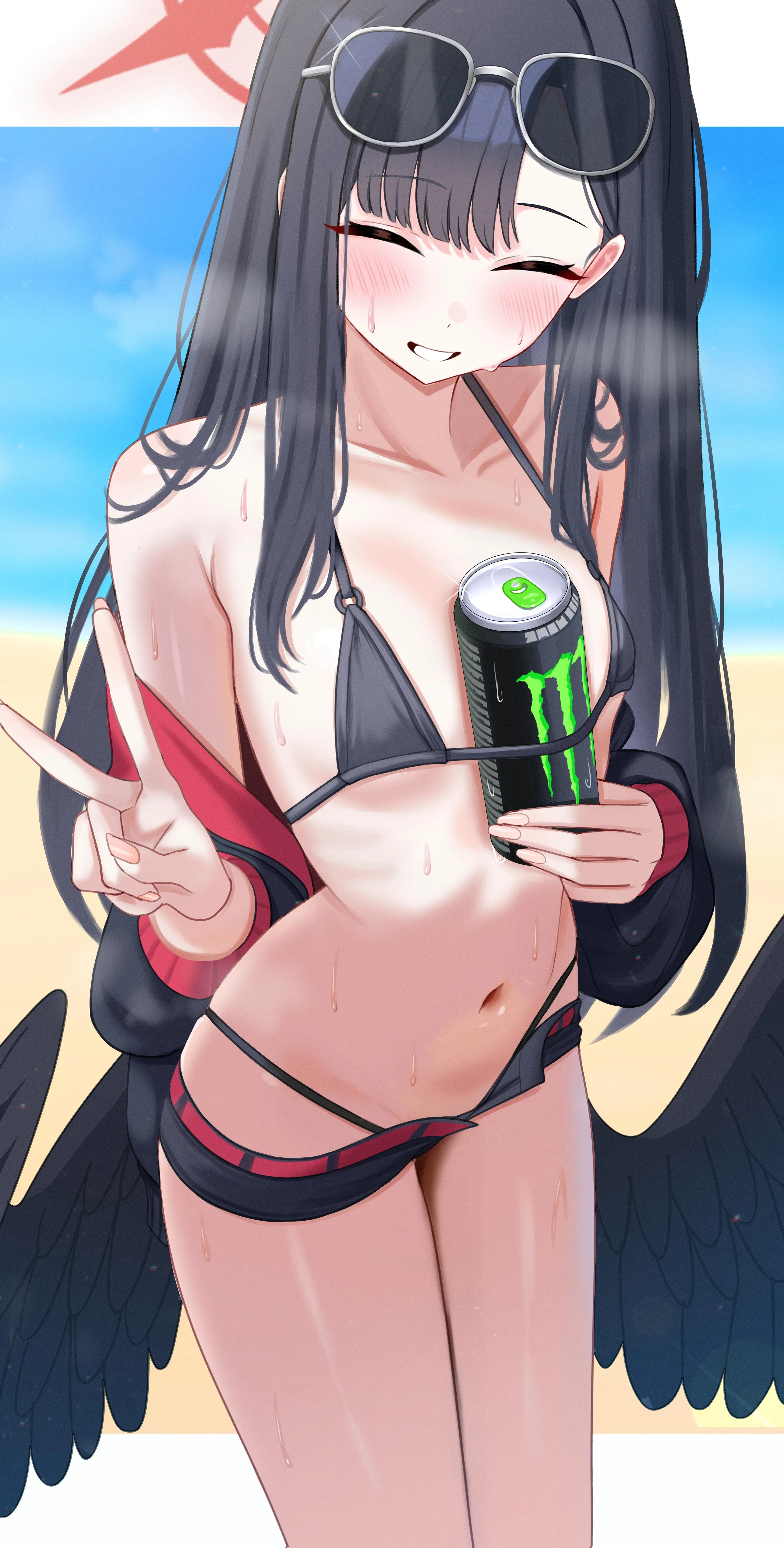 Ichika with a Monster Energy (Mizikayo) [Blue Archive]