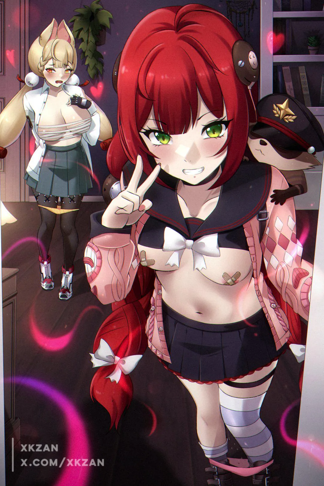 Sleepover with Yuzuha and Alice (xkzan)