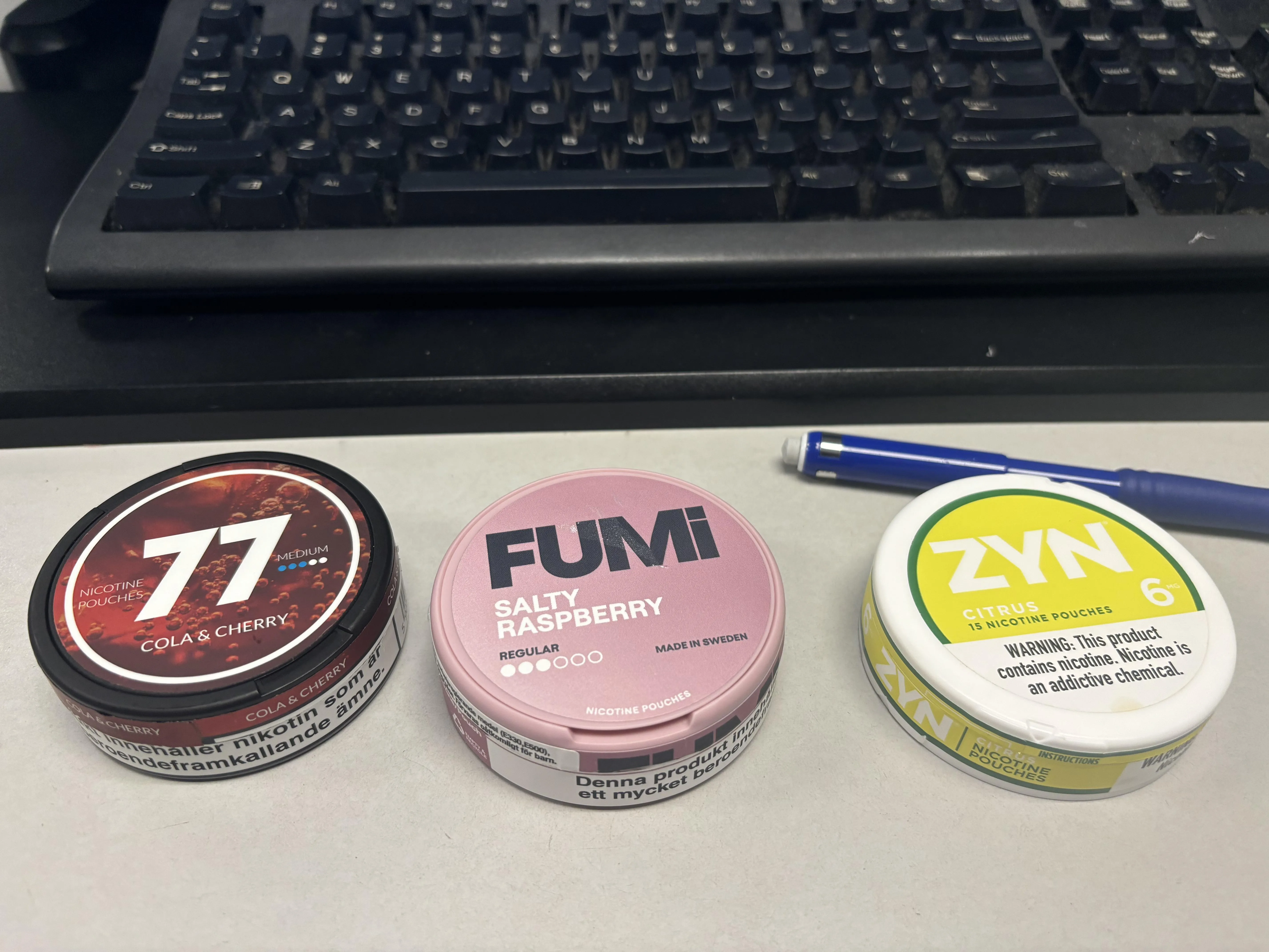 Tonight’s work line up / paired with some cold brew black coffee of course.