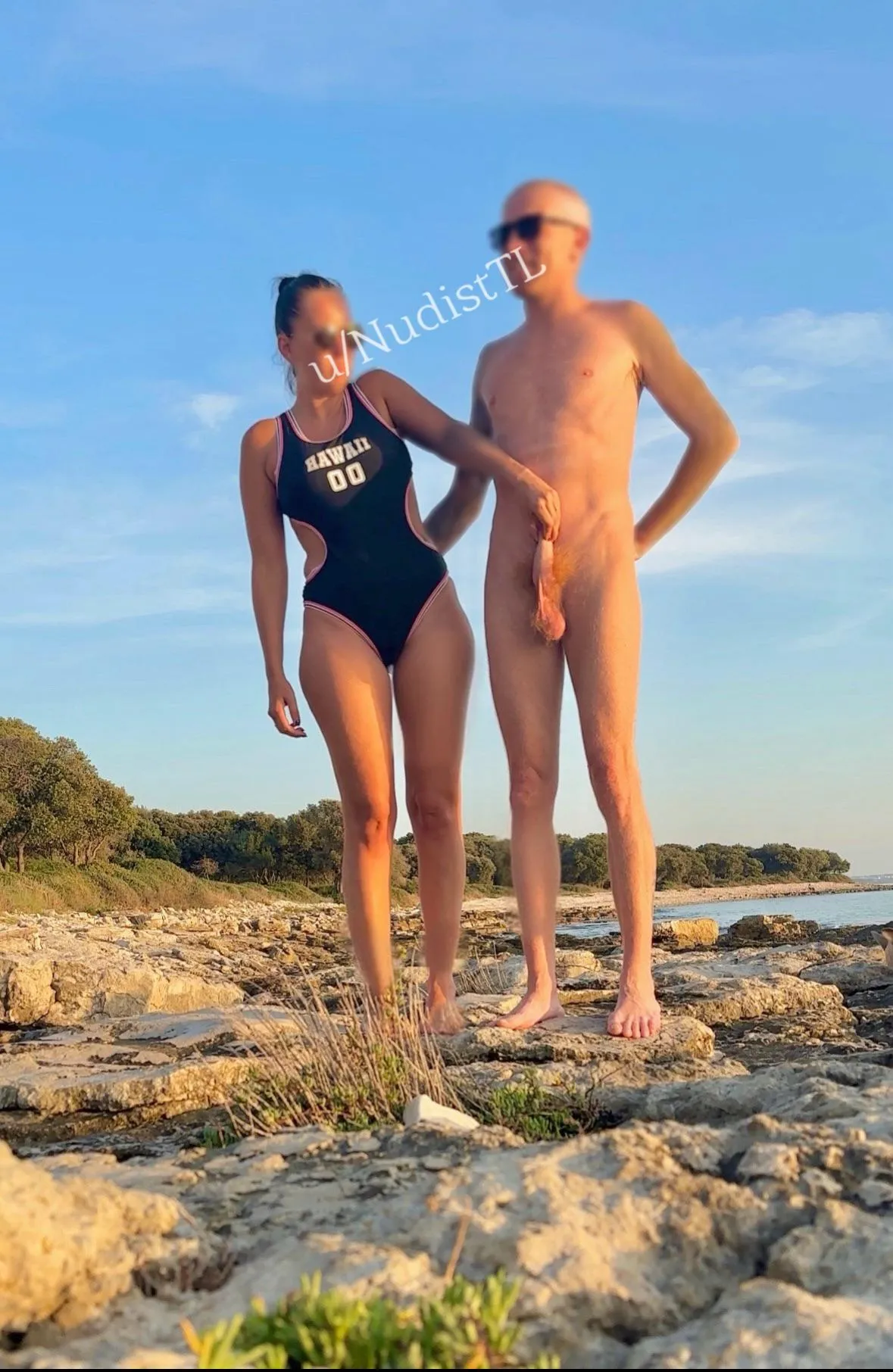 Wife definitely have a cfnm fetish. She loves to show me off at the beach and show how long and hairy my balls are😊 good boys is always allowing. Wanna join us at our holidays ? 🧡❤️