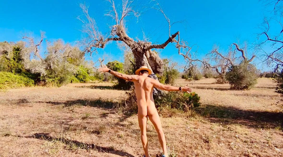 Communing with the Olive Trees during a Naked Hike