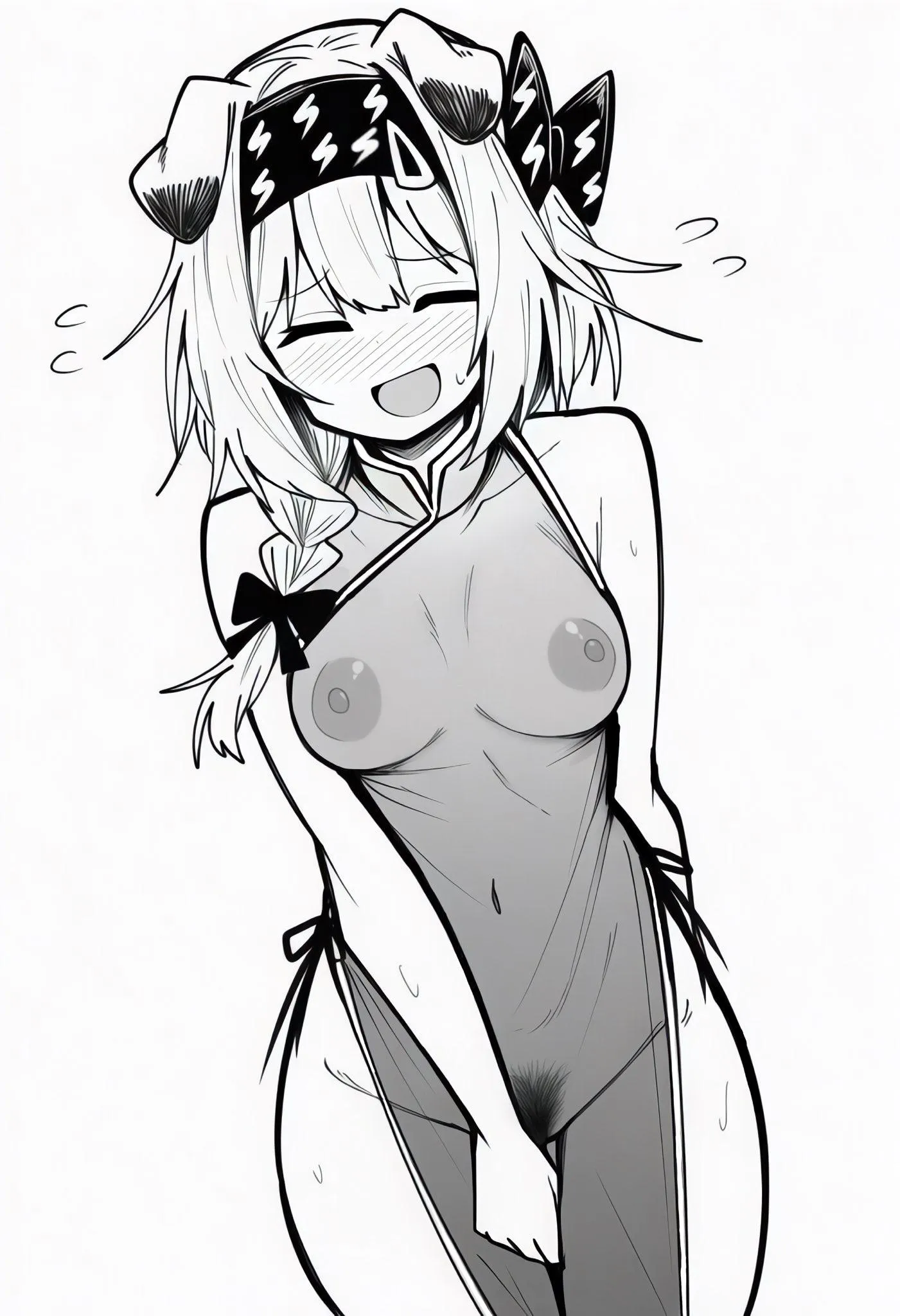 Goldenglow in see through qipao