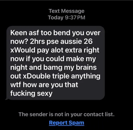 Hate explicit and gross messages like this.