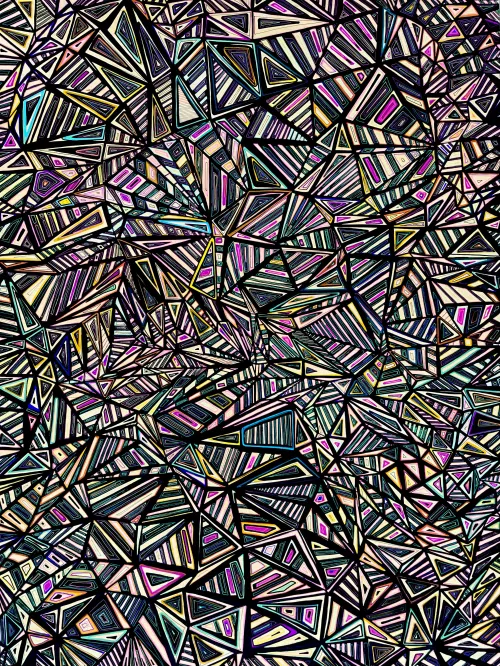 Poison Dart- latest painting, ink and acrylic on wood