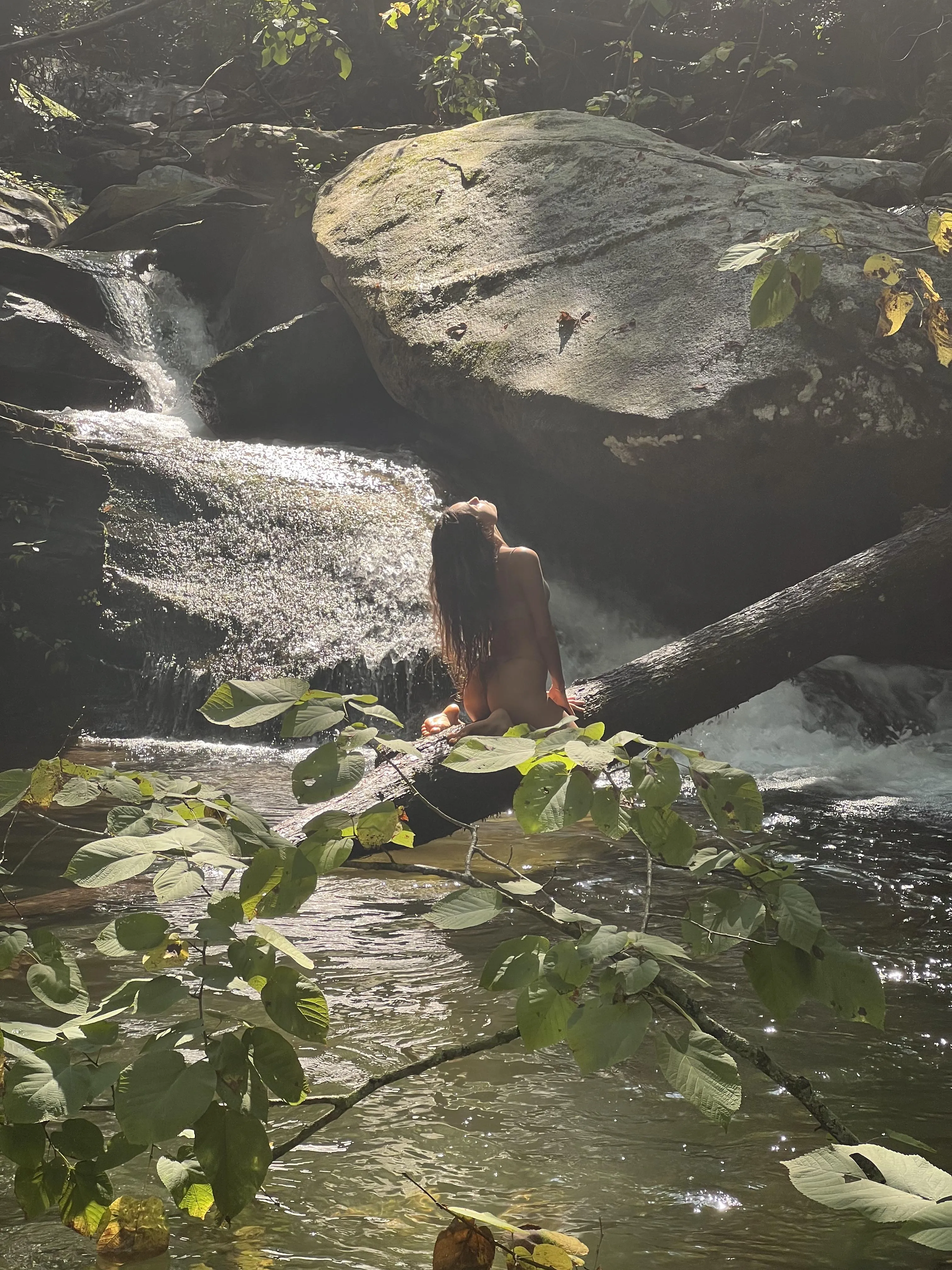 POV: you find me like this in the jungle worshipping a waterfall…. What do you do next?👀🌴
