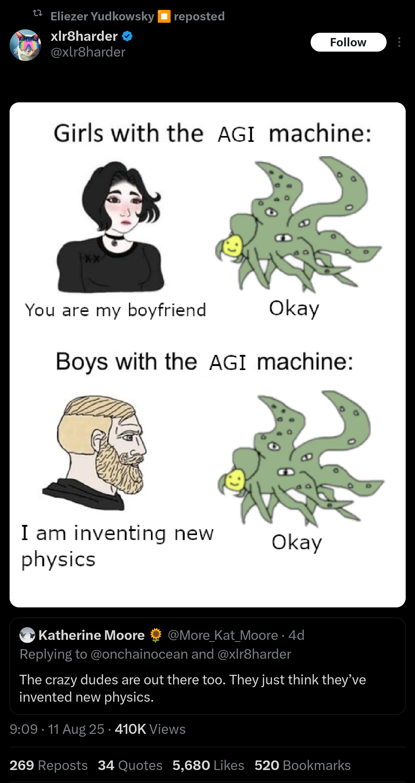 Spectacularly relevant meme born from the recent  chatgpt 4o drama (no hate)