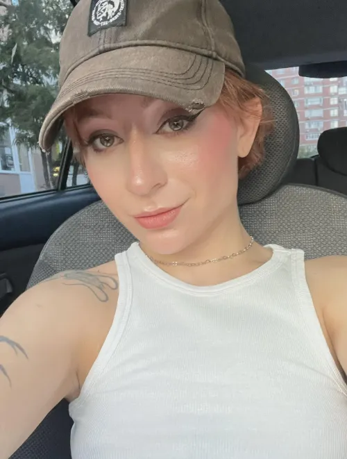 the cap always makes me look cute