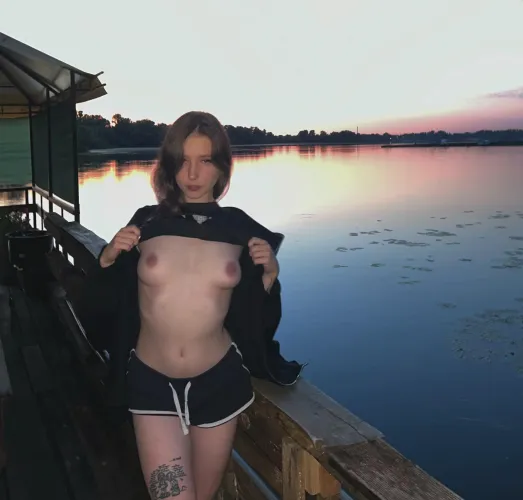 The view is amazing and so are my boobs