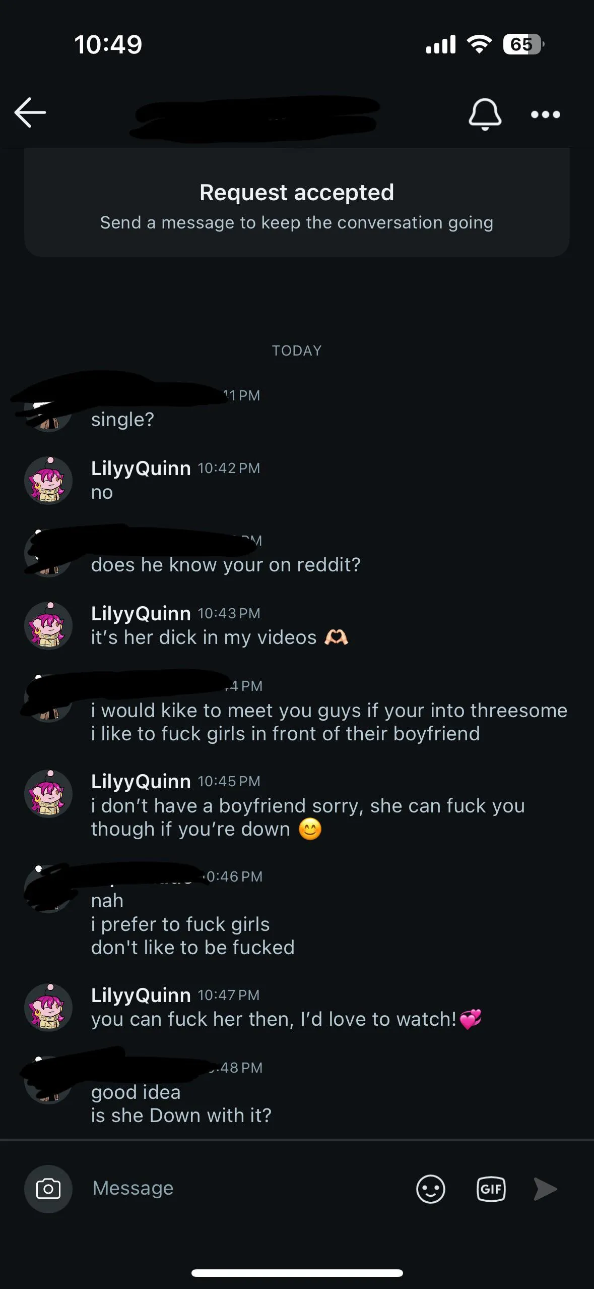 You know what at least the man knows his boundaries