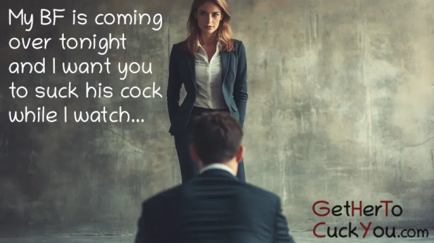 Suck my boyfriend's cock [no imagefap]