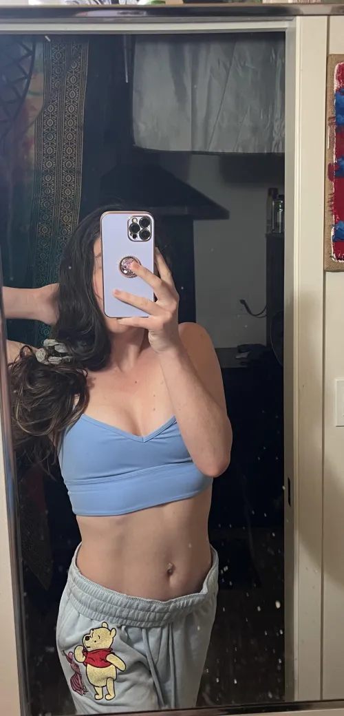 Cozy in my sweats on a Saturday 💤🩵🧸