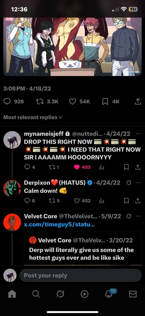 Just peeped the goat replied to my comment that one time