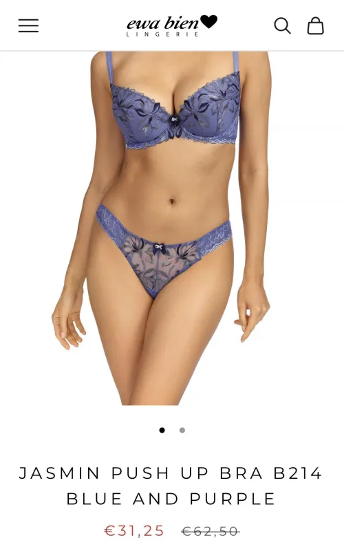 Push Up Bras & Thongs in this shade of purple\periwinkle\jasmine?