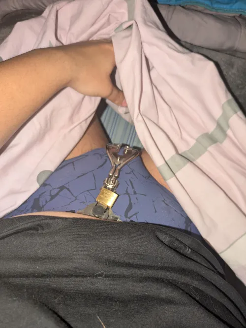 Selfbondage - night because in chasety belt