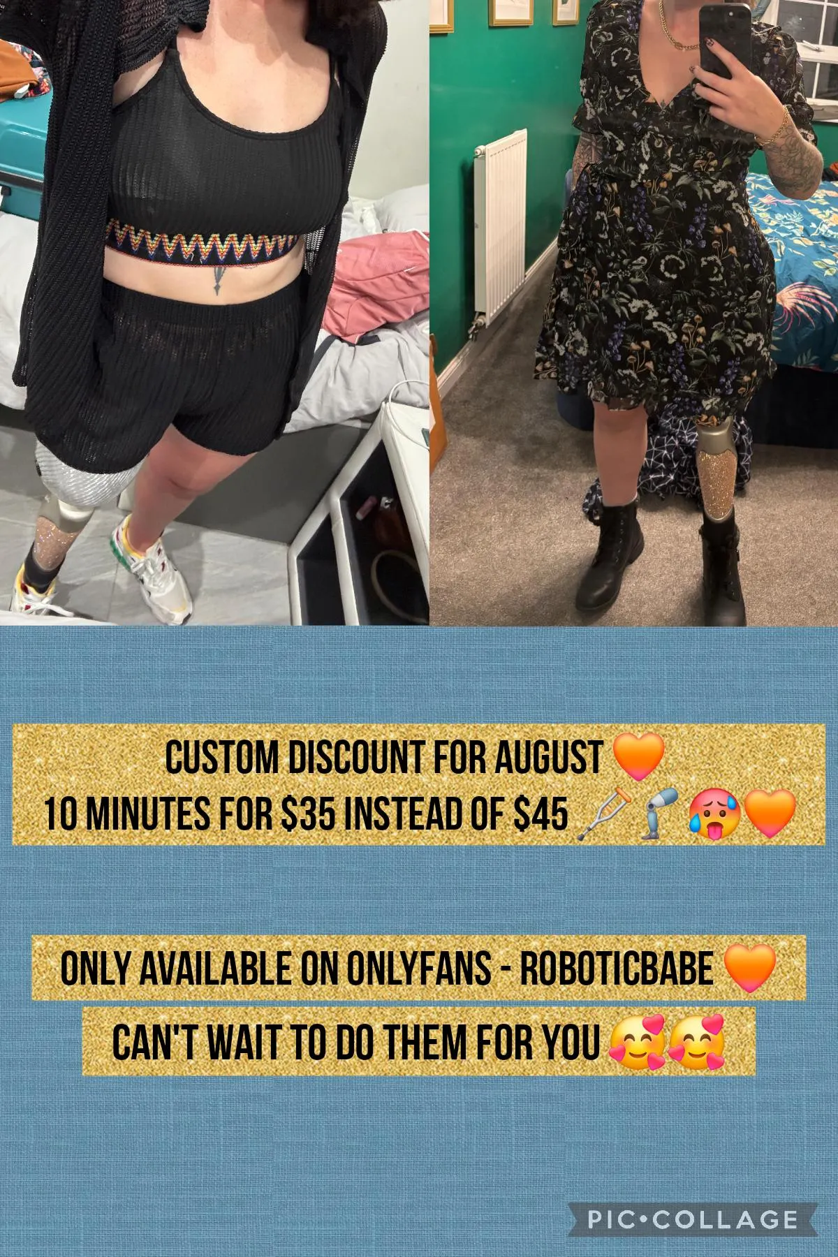 Custom discount for the rest of august 🧡
