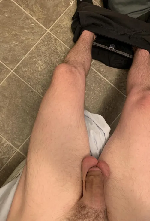 Freeing my big balls after a hot day!