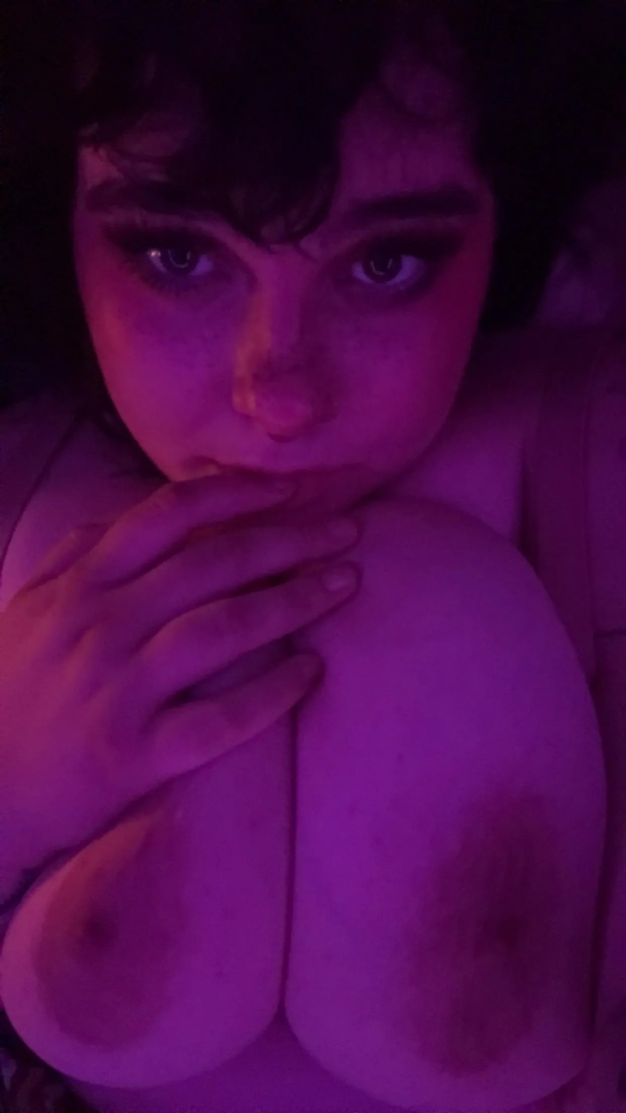 Huge K cup tits on a bbw <3