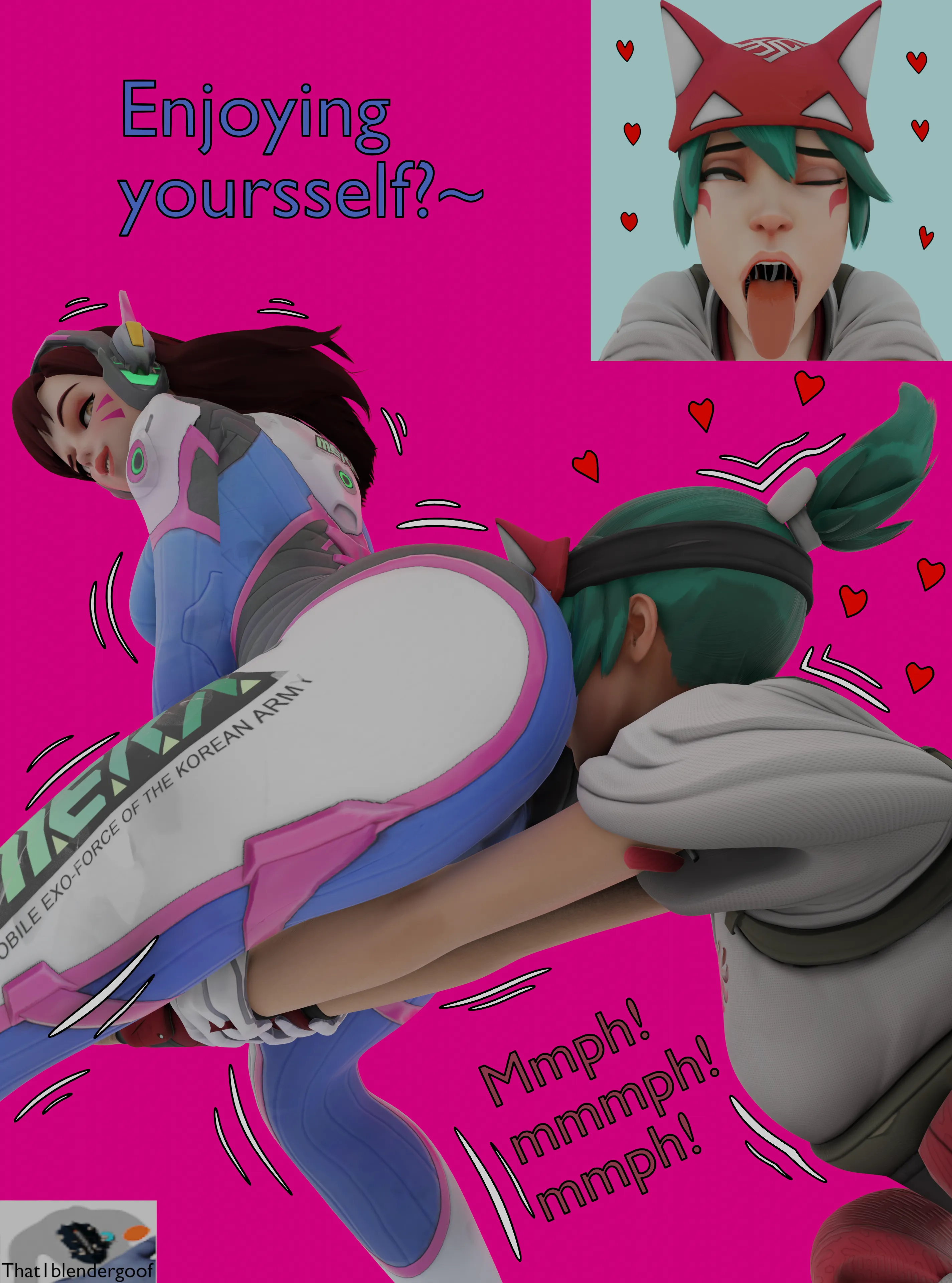 Kiriko smothered in DVAs cake (by me)