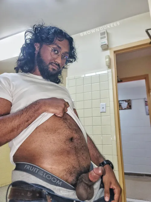 Office bathroom nudes