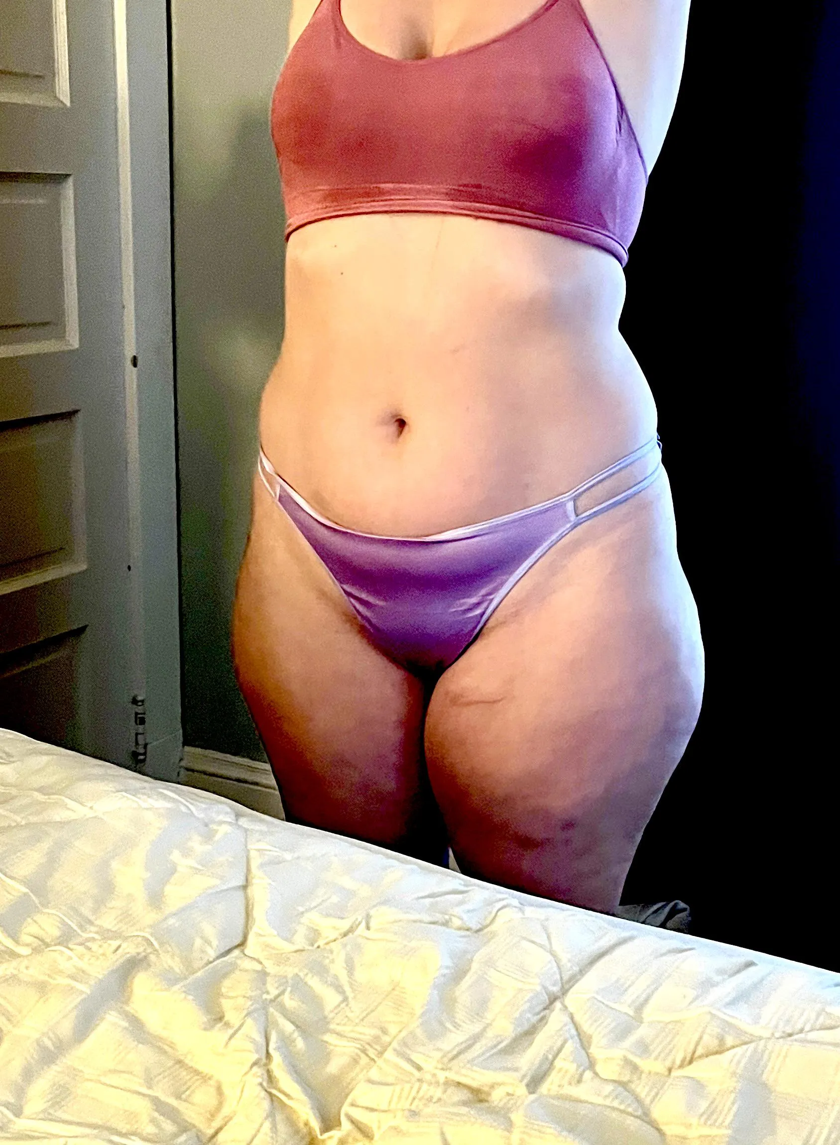 Purple satin thing