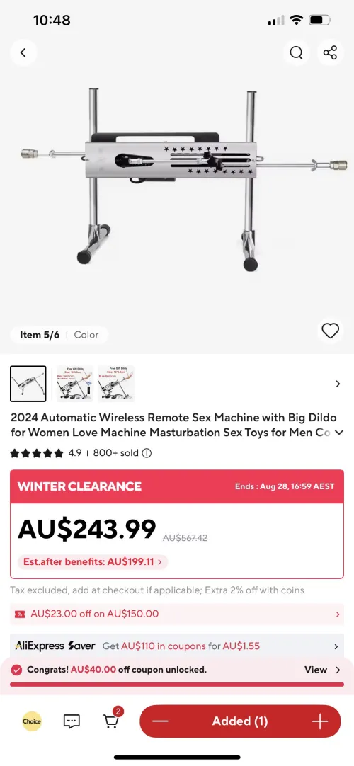 AliExpress Hismith Knockoff