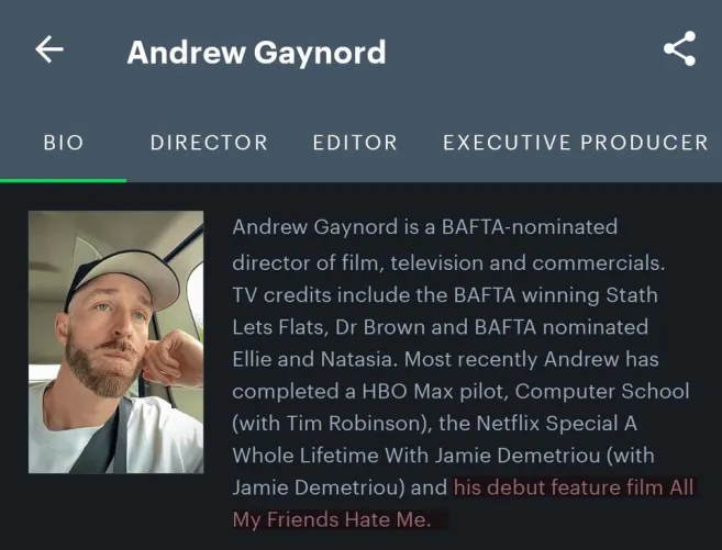 Andrew Gaynword is my favorite filmmaker
