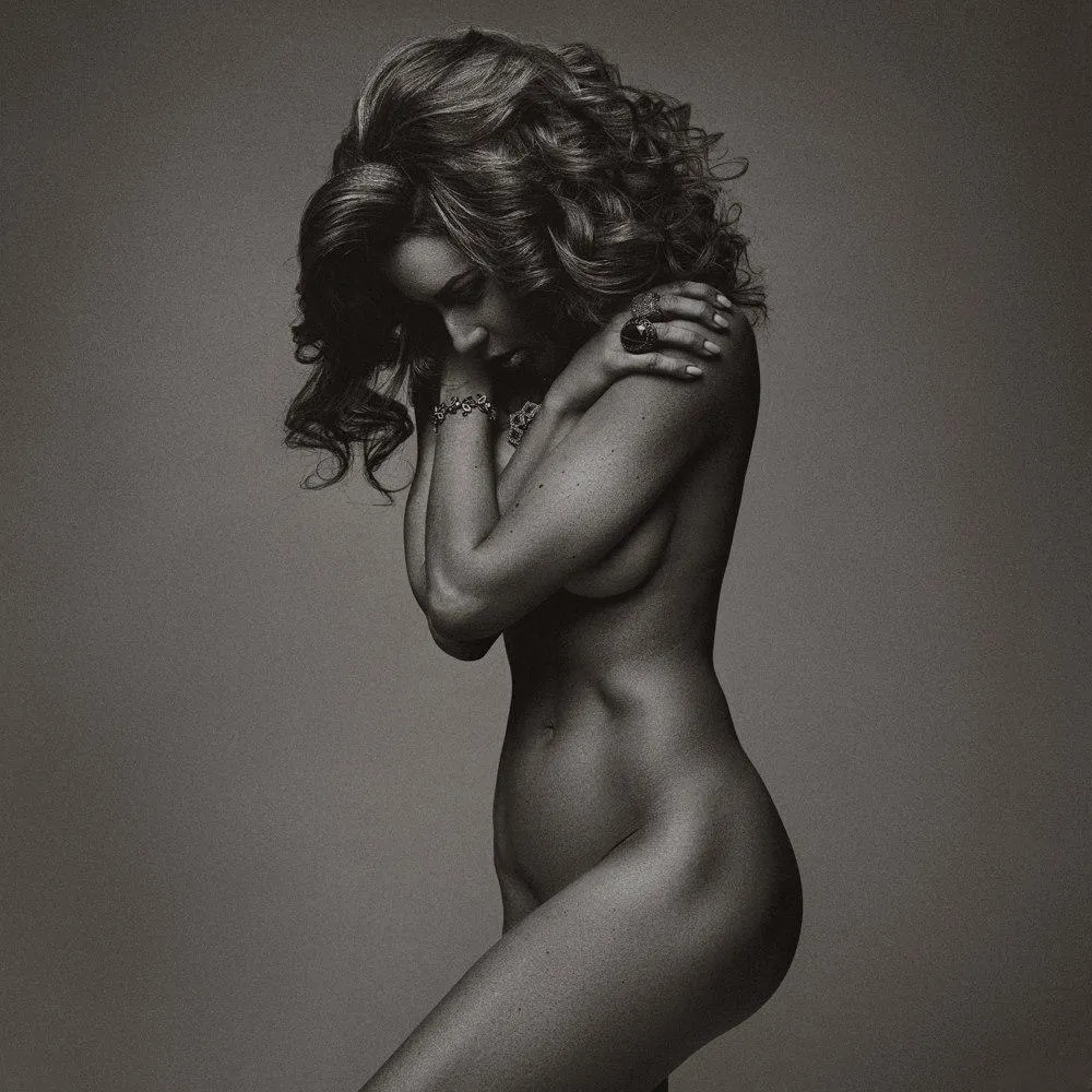 As sensual in black and white