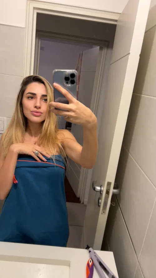 Blue always looks sexy on me.