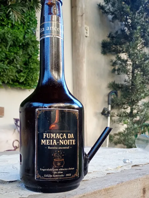 Bongzão camuflagem no armário de cachaça