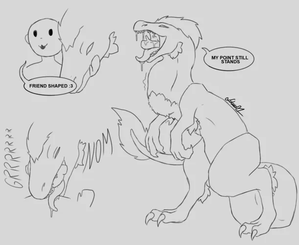 {image} Lucy's response to comment (oral vore) (safe vore)