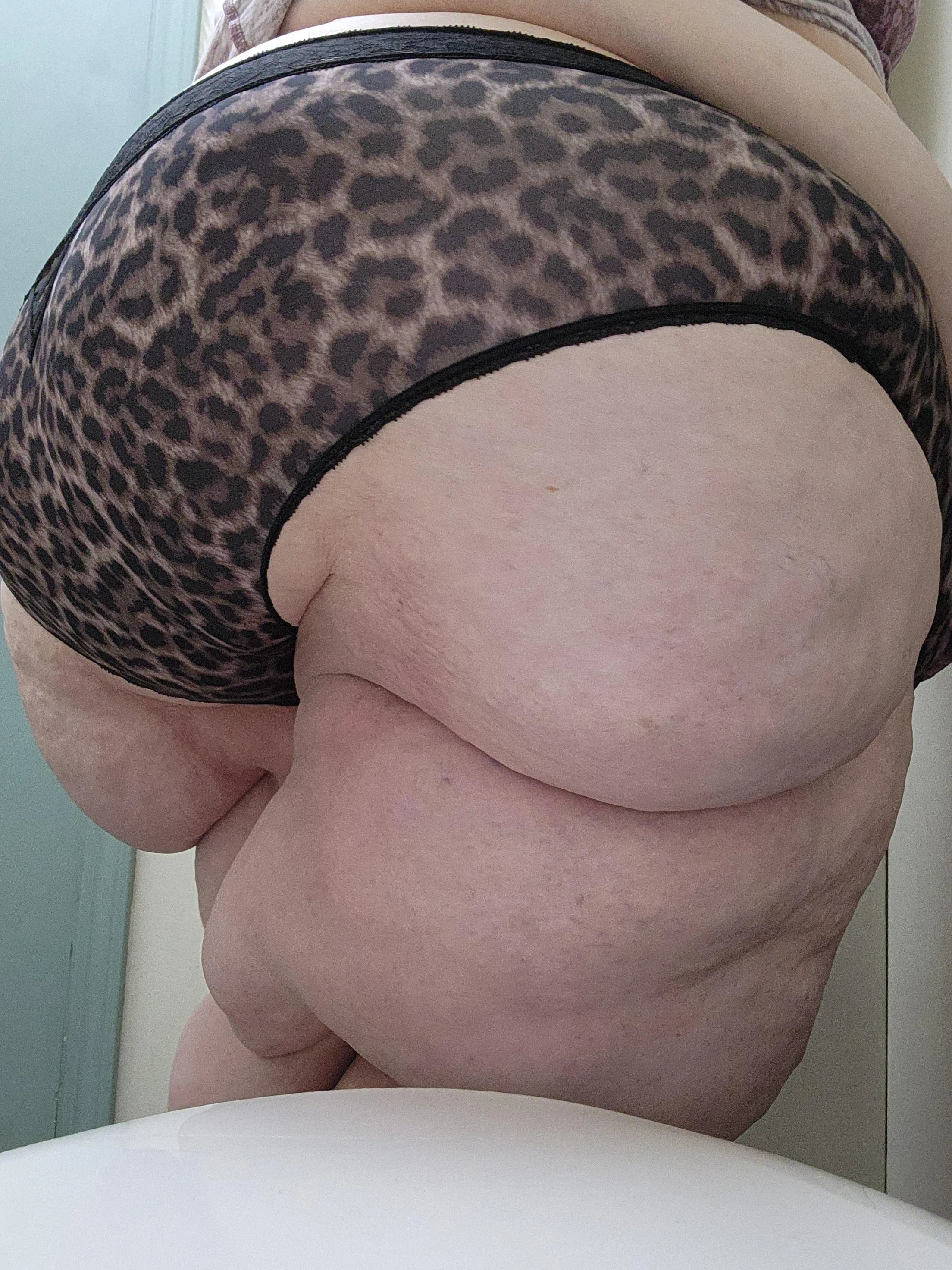 The lace trim is fighting to survive