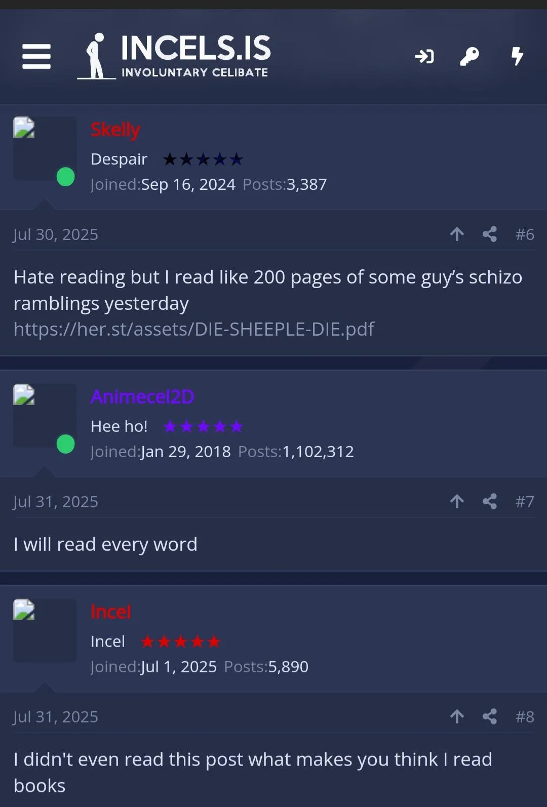 The three types of readers