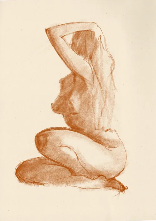 Classical Sitting Nude