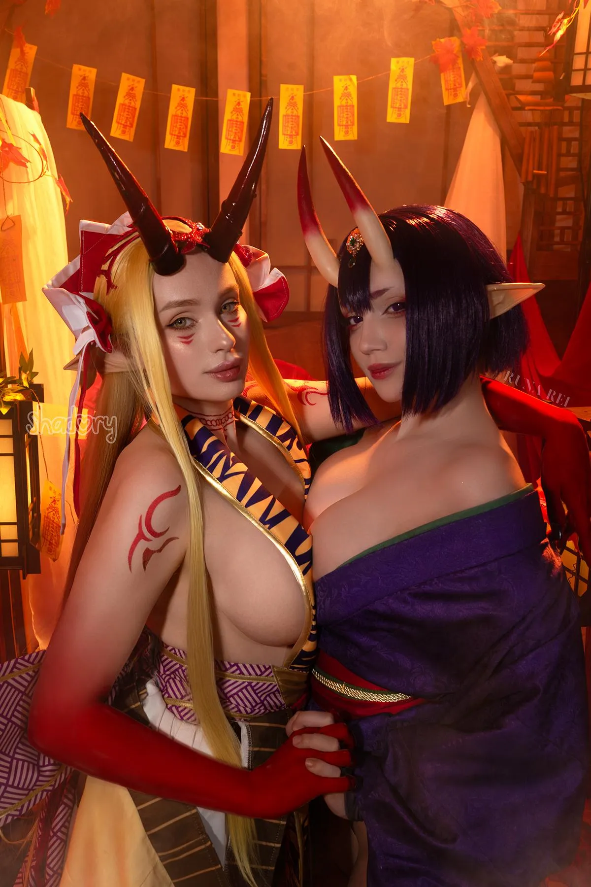 Ibaraki and Shuten from Fate Go by Shadory&RunaRei