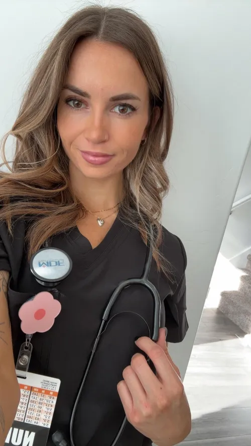 If I walked in with my scrubs half undone… what would you say first?