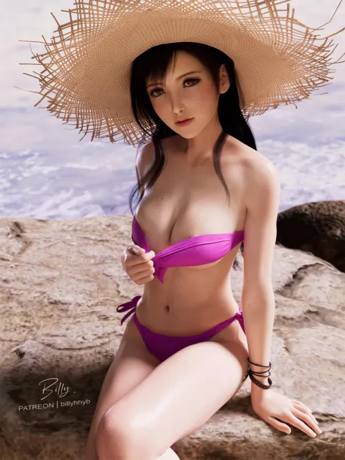 Tifa in Cammy's swimsuit (Billy)