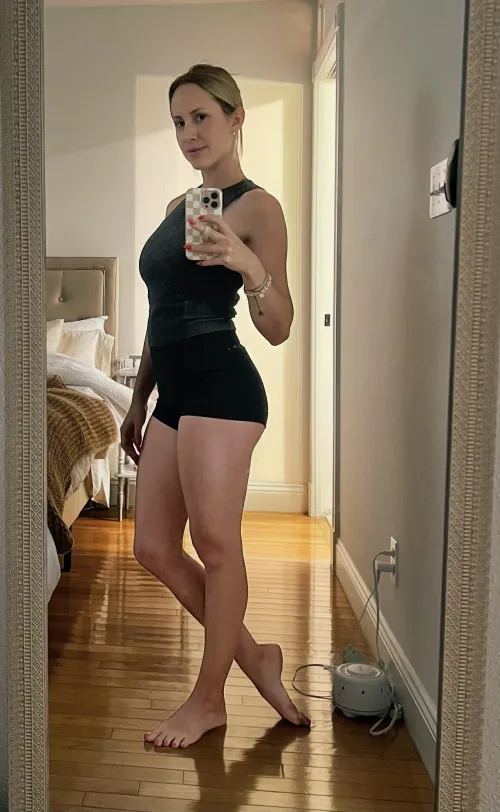 My go-to outfit around the house.. would it get me in trouble with you? 🤭