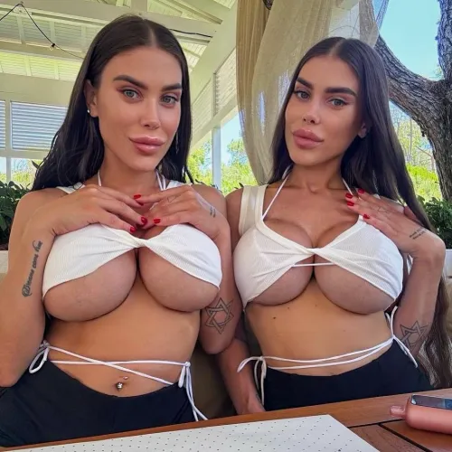 Ukrainian busty twins