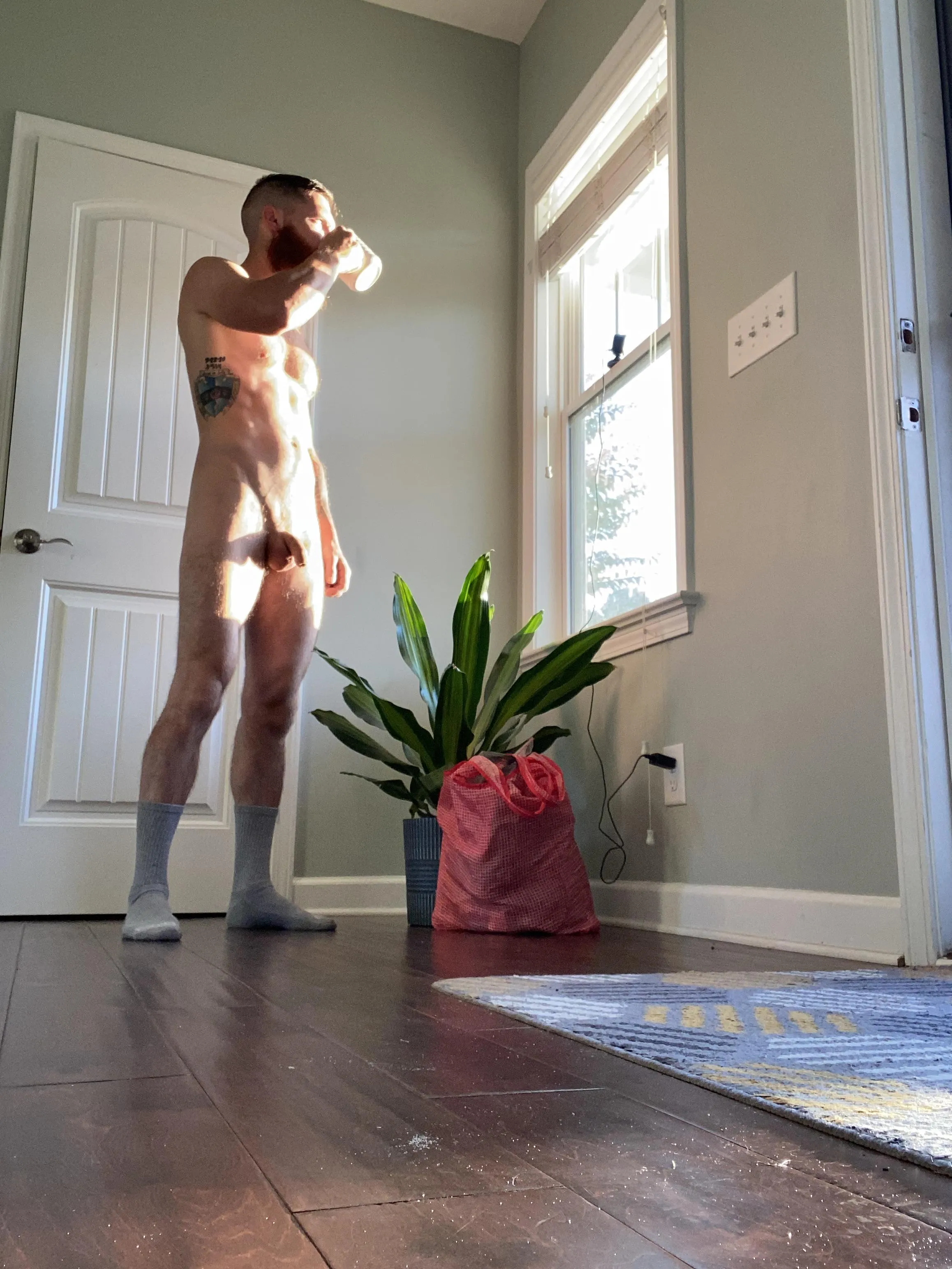 I wish the runners would just glance at my house