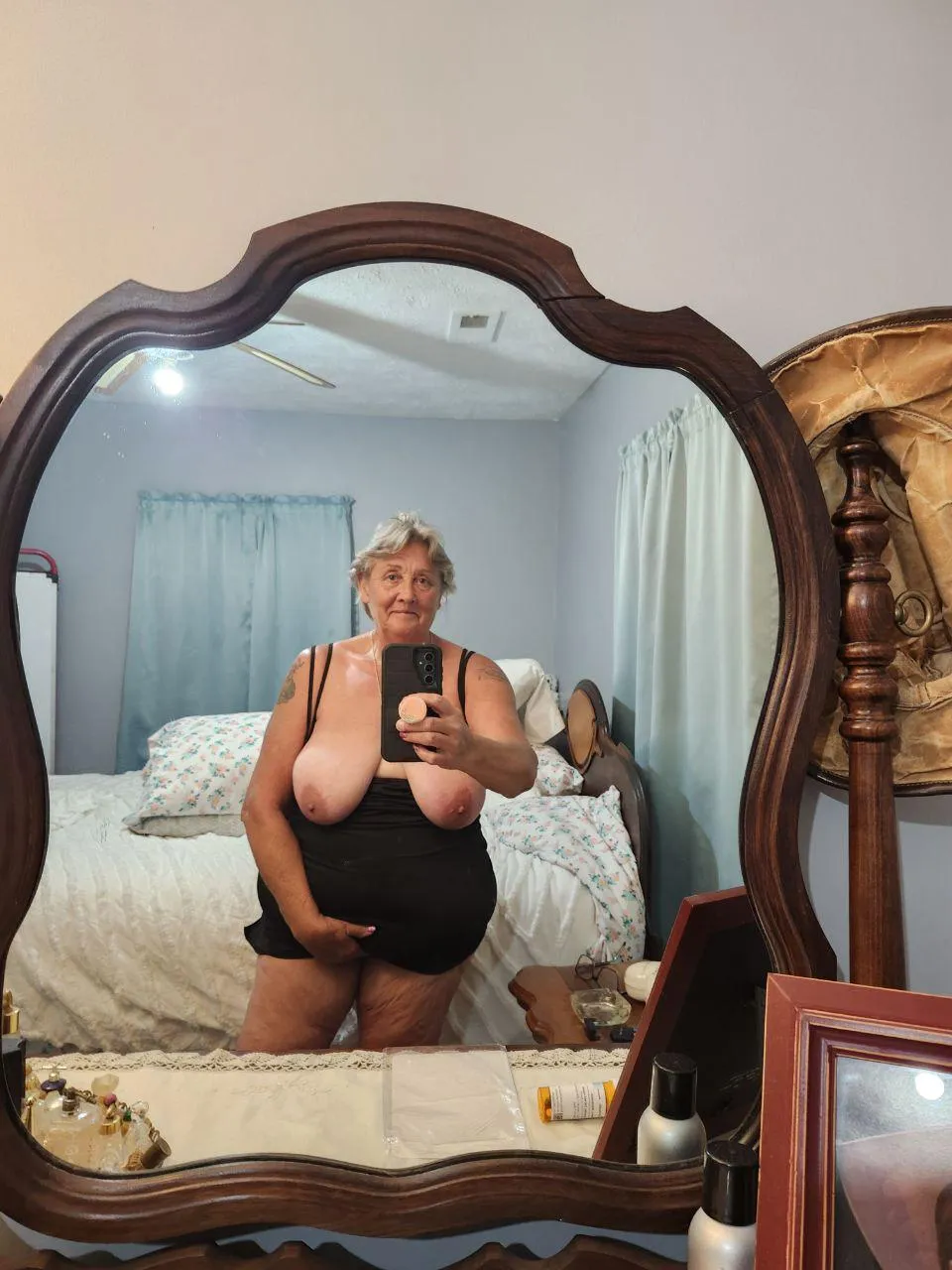 85yo grandma- nipples waiting for a tongue… would you