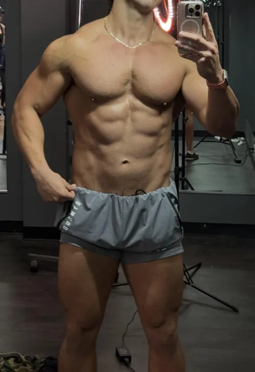 Lick me up from my chest to my abs