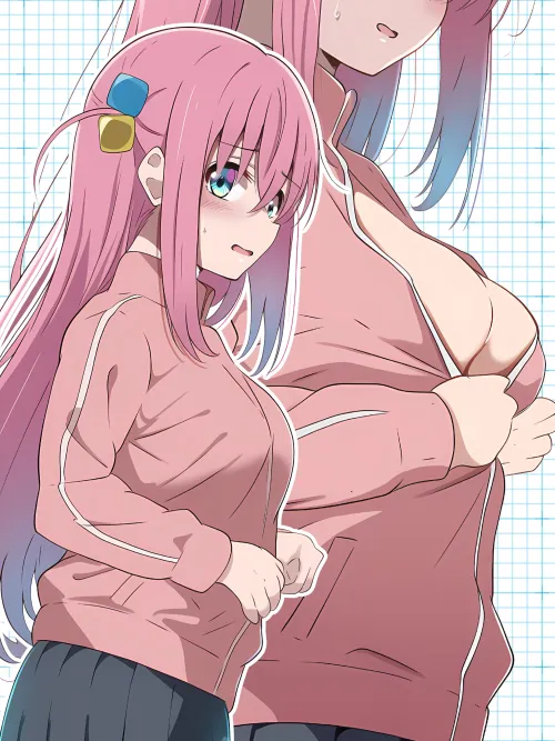 Bocchi Teasing Her Big Tits