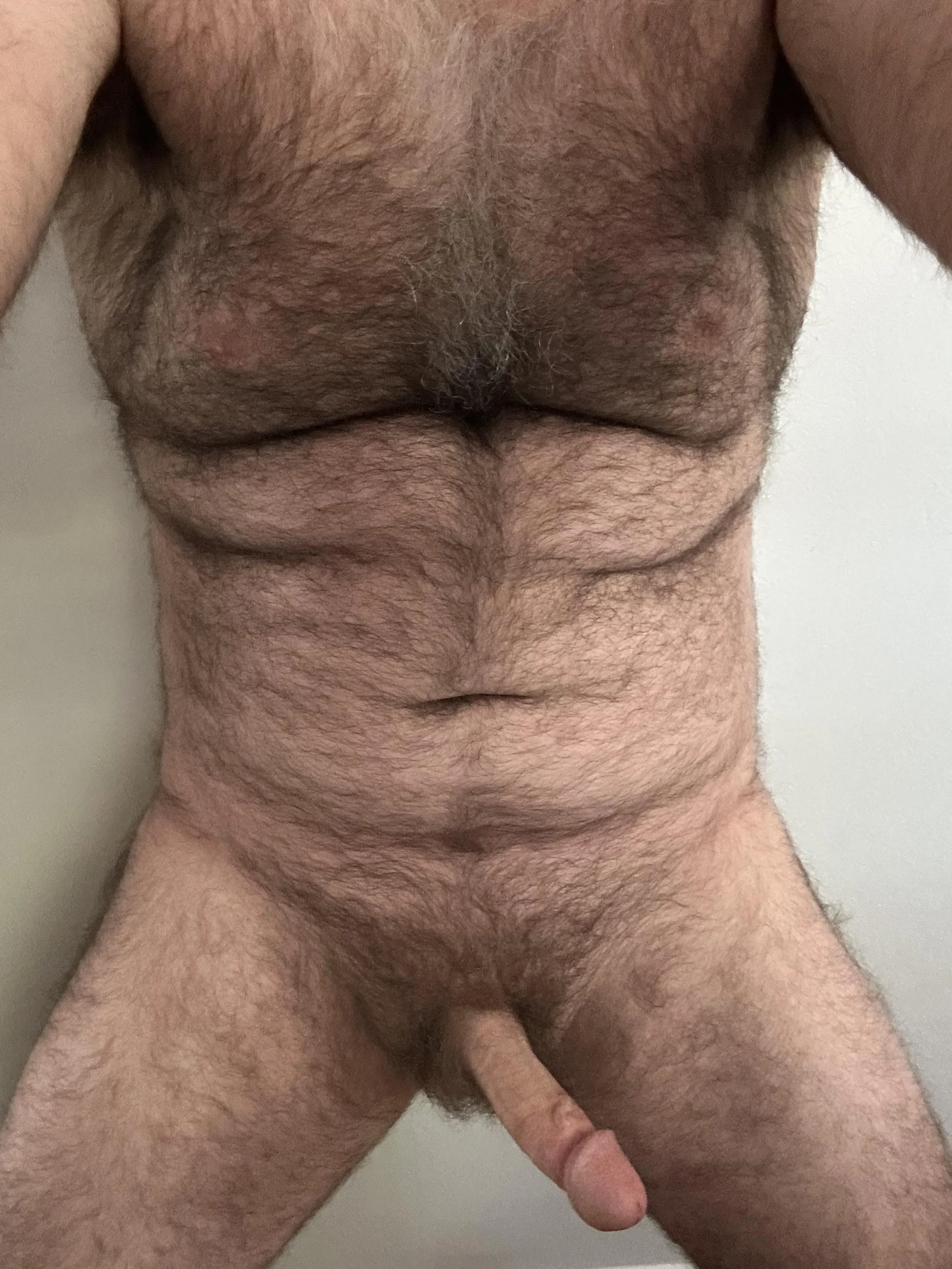 Feeling extra hairy today as I walk around the house naked