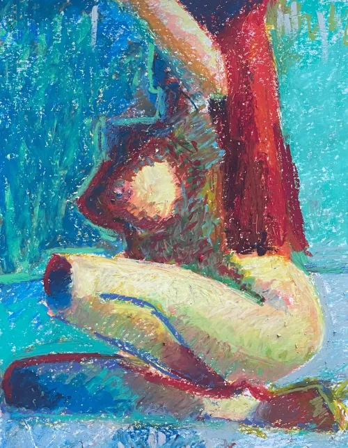 femme nue assise. 21h17