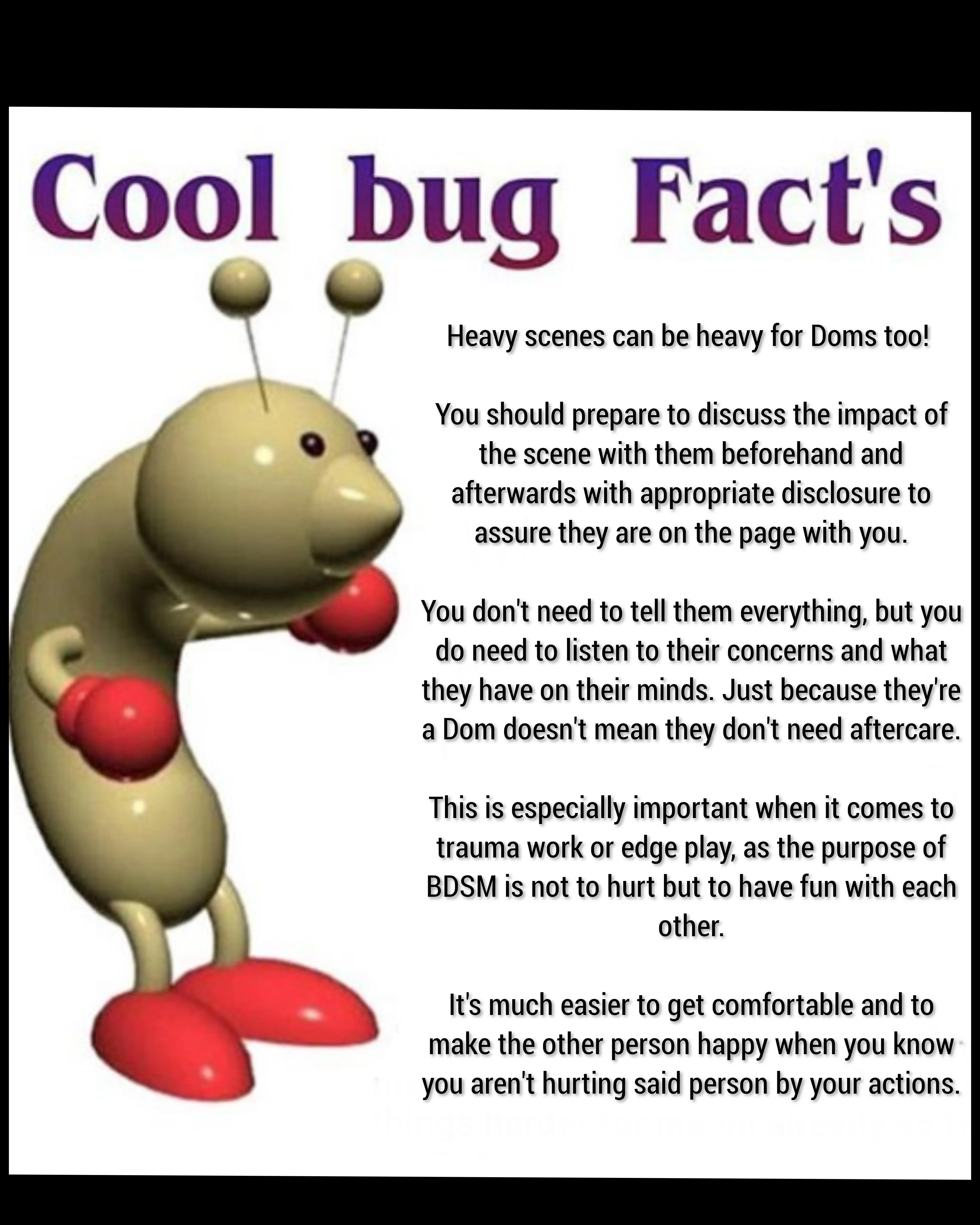 Sorry for incoherent rambling, I'm stressed / Dom PSA